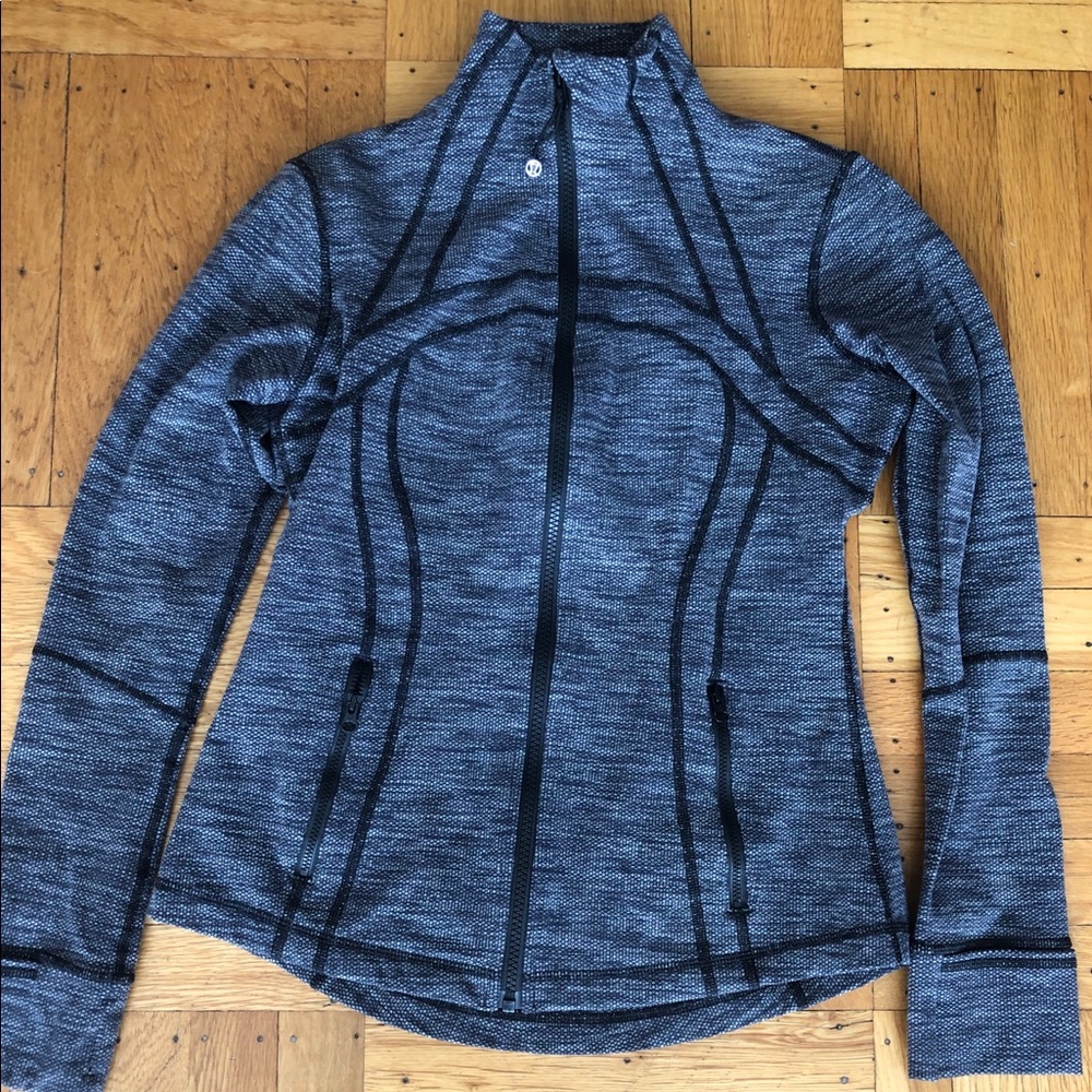 Lululemon define jacket, heathered black.  Size 8